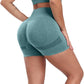 CHRLEISURE Women's 4 Packs Workout Gym Shorts, High Waisted Butt Lifting Scrunch Butt Seamless Booty Shorts