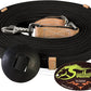 35' Flat Cotton Web Lunge Line with Bolt Snap & Rubber Stop - by Southwestern Equine (35', Black)
