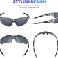 BEACOOL Polarized Sports Sunglasses for Men Women Youth Baseball Fishing Cycling Running Golf Motorcycle Tac Glasses UV400