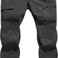 Men's Snow Ski Hiking Pants Winter Fleece Lined Softshell Outdoor Waterproof Insulated Cargo Work Pants