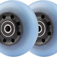 2-Pack 76mm PU Caster Board Replacement Wheel Set 90A Compatible with Razor RipStik Classic Air, DLX G Ripsurf (Blue)