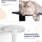 Floor to Ceiling Cat Tree, 5-Tier Height (95-109 inches) - Adjustable Cat Climbing Tower with Sisal Scratching Posts, Cat Condo, Hammock, Platforms, and Hanging Balls