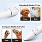 Casfuy Cordless Dog Paw Trimmer - Low Noise Small Dog Clippers with Double Blades USB Rechargeable Grooming Clipper for Dogs Cats and Small Pets for Trimming Hair Around Paws, Eyes, Ears, Face, Rump