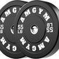 2 Inch Bumper Plates，10-500lbs，Barbell Rubber Olympic Weight Plates Set for Home Gym, Strength Training & Weight Lifting, Multiple Options Colors