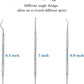 Hotop 3 Pieces Dog Dental Tooth Scaler and Scraper Stainless Double Headed Tarter Removing Tool Scraper Pet Teeth Cleaning Tools for Dog and Cat (Silver)