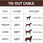 Dog tie Out Cable, 10/20/25/30/50/70/100 feet, Suitable for Dogs up to 350 pounds, Dog Cable with Swivel Buckle, Lightweight, Non-Winding, for Outdoor Camping, Yard Dog Cable (Black, 50FT)
