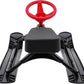Snow Racer Sled, Ski Sled Slider Board with Steering Wheel, Twin Brakes, Anti-Slip Pedal, Snow Sled for Kids