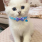 16 PCS Cute Cat Collars with Bells - Breakaway Collars for Girls & Small Kittens - Pink, Bowtie Design - Kitten Supplies