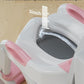 Potty Training Seat with Step Stool Ladder, Potty Training Toilet Seat with Soft Seat Splash Guard, Adjustable Height, 2 in 1 Potty Seats for Toddlers Kids Boys Girls