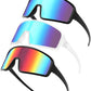 Karsaer Vision Sports Sunglasses Cycling Glasses Baseball Softball Sunglasses Unisex for Adult Youth Kids Boys Girls 8-16