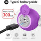 Interactive Cat Toys, Automatic Moving Cat Toys for Bored Indoor Adult Cats, Fast Rolling, Chirping & Motion-Activated Kitty Toys, Fun Gift for Cats with Speedy Tail 2.0, USB Rechargeable, Purple