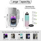 Water Bottle Holder with Strap, 4 Big Pockets with Compartment, 24oz/32oz/40oz Crossbody Water Bottle Carrier Bag