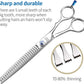 Fenice Professional 7/7.5/8 Pet Grooming Scissors Thinning Cutting Shears for Dog s/Cats Thinning Rate:70-80% (7.5 inch)
