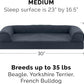 Furhaven Orthopedic Dog Bed for Medium/Small Dogs w/ Removable Bolsters & Washable Cover, For Dogs Up to 35 lbs - Quilted Sofa - Iron Gray, Medium