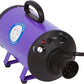 Flying Pig High Velocity Dog Pet Grooming Dryer w/Heater (Model: Flying One, Purple)