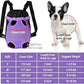 FEimaX Dog Carrier Backpack Pet Legs Out Front Cat Travel Bag, Adjustable Puppy Backpacks Carriers Hands-Free for Small Medium Dogs Cats Hiking Traveling Camping Daily Walking (X-Large, Purple)