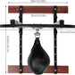 Speed Bag Platform Kit, Heavy Duty Boxing Training Equipment, 360° Swivel Wall Mount Punching Bag Practice Speedbag, Adjustable Height Boxing Speed Ball Full Kit for Home, Gym