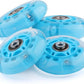 8pcs Inline Skate Wheels Led Light-Up Wheels 64/70/72/76/80mm w/Bushings 85-88A for Kids and Youth Beginners Children's Inline Skates Indoor/Outdoor Use (Blue, 76mm)