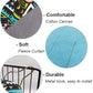 RIOUSSI Guinea Pig Hideout Hideaway Corner Fleece Toys Cage Accessories with Reversible Sides, Geo/Gray+Blue, 2 Pack