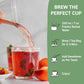 HANDPICK, Peach Tea Bags (80 Count) Non-GMO, Caffeine-Free - Peach, Hibiscus, Cinnamon, Cloves, Ginger | Floral & Refreshing Herbal Tea Bags, Brew Iced Tea or Hot Tea