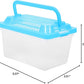 Transparent Plastic Turtle Fish Tank, Reptile Carrier, Feeding Tank, Glass Containers, Amphibia Container, Terrarium, Hamster Cages, Reptiles Commodity Mini
