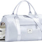 FIORETTO Womens Gym Tote Duffle Bag with Wet Pocket & Shoe Compartment, Sports Duffel Overnight Weekender Hospital Workout Carry on Bag for Girls, Ideal for Travel, Swimming, Dance, Ballet Grey