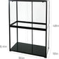 REPTIZOO 135 Gallon Glass Reptile Terrarium Tank, 36" x 18" x 48" Wide & Tall Reptile Terrarium, Chameleon Cage with Sliding Front Door Top Screen Ventilation, Easy Assembly