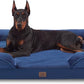 Bedfolks Orthopedic Dog Bed, Waterproof Dog Sofa Bed for Extra Large Dogs, Egg Foam Pet Couch Bed with Removable Washable Cover and Nonslip Bottom, Navy Blue