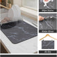 AMOAMI-Coffee Mat Hide Stain Rubber Backed Absorbent Dish Drying Mat for Kitchen Counter-Coffee Bar Accessories Fit Under Maker Machine Pot Espresso Machine Dish Rack