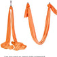 DASKING Aerial Silks Starter Kit - Durable 11Yards of Aerial Yoga Hammock with Hardware, Aerial Swing for Acrobatic Flying Yoga & All Levels (Aerial Rigging Point Up to 14ft)
