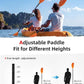 Abahub Adjustable Kayak Paddle 210-230 cm/ 230-250 cm Floating Kayaking Oars Boating Oars Canoeing Oars Black