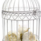 Anderson's Decorative Ivory Wire Birdcage Wedding Centerpiece, Table Décor, Hanging Decorations, Reusable