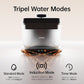 Thermostatic Automatic Pet Water Fountain, Cordless Pet Water Dispenser, Automatic Heating, 4.5L with Stainless Steel Tray for Cats Dogs Multiple Pets Indoor, S7 Plus Grey