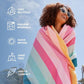Dock & Bay Quick Drying Towel - for Sports & Gym - Compact, Lightweight - 100% Recycled - Includes Bag - Coastal Candy, Extra Large (200x90cm, 78x35)