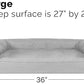 Furhaven Cooling Gel Dog Bed for Large/Medium Dogs w/ Removable Bolsters & Washable Cover, For Dogs Up to 55 lbs - Quilted Sofa - Silver Gray, Large
