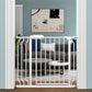 ALLAIBB Extra Wide Pressure Mounted Baby Gate Walk Through Child Kids Safety Toddler Tension White Long Large Pet Dog Gates with Extension for doorways Kitchen (33.86-38.58"/86-98cm)
