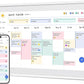 Dragon Touch 21.5" Digital Calendar Chore Chart – 1080P Full HD Interactive Touchscreen, Smart Family Planner, Hearth Display Digital Calendar Wall & Desk Mountable for Seamless Scheduling