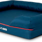 The Dog’s Bed Orthopedic Dog Bed Medium Blue Oxford with Red Trim UK Flag Dog Bed 30x23.5, Memory Foam, Pain Relief, Post Surgery, Lameness, Veterinary Approved, Waterproof Washable Cover Cover