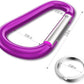 sprookber 3" Aluminum Carabiner D Ring, Caribeener Clips, Spring Snap Hook for Keychain Clip, Set of 10