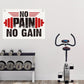 No Pain No Gain Gym Motivational Wall Art Banner Dorm Posters Gifts for Guys Men Women Gym Flag Decor for Home Gym Bedroom Workout Room 30x20 Inchs