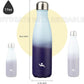 Insulated Water Bottles,17 oz Double Wall Stainless Steel Vacumm Metal Flask for Sports Travel,Ocean Dream