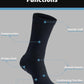 CWVLC Grip Socks Soccer - Cushioned Non-Slip Grippy for Men & Women Athletic - Barre Hospital Sticky Slipper Socks