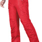 FREE SOLDIER Men's Waterproof Snow Insulated Pants Winter Skiing Snowboarding Pants with Zipper Pockets