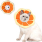 Cat Cone Collar Soft, Adjustable Cat Recovery Collar to Stop Licking After Surgery Protective E Collar for Cats Small Dogs, Orange M