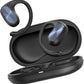 Open Ear Headphones, Bluetooth Wireless Open Ear Earbuds (0.3oz Lightweight) with 15mm Drivers, 45H Playtime, IPX5 for Sports, Fitness, Cycling, Running, Travel, Driving