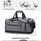 Gym Bag for Men and Women with Shoe & Laptop Compartment, 3-in-1 Sports Travel Duffel Bag Anti-Theft Weekender Carry-On Backpack for Airplane & Workout, Overnight Travel Bag,35L (Dark Grey, Medium)