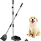 SCENEREAL Dog Pooper Scooper for Yard - Tray & Spade Set, Long Handle Metal Detachable Poop Scooper for Large Medium Small Dogs, Pet Waste Removal Scoop with No Bending for Outdoor Grass, Dirt Gravel