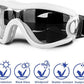 Medium Dog Sunglasses with Adjustable Strap UV Protection, Winproof Puppy Sunglasses, Suitable for Dogs Eyes Protection，Soft Dog Goggles