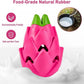 AUSCAT Dog Treat Dispensing Toys, Dispensing Puzzle Dog Toy for Aggressive Chewers, Rubber Dog Treat Dispenser, Interactive Stimulation Dog Food Toys, Pitaya Shape