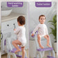 Potty Training Seat with Step Stool Ladder, Potty Training Toilet Seat with Soft Seat Splash Guard, Adjustable Height, 2 in 1 Potty Seats for Toddlers Kids Boys Girls